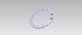 Door Frame - 140237102029 Door Frame Back Grey Ø486 2mm [Electrolux Aeg]
